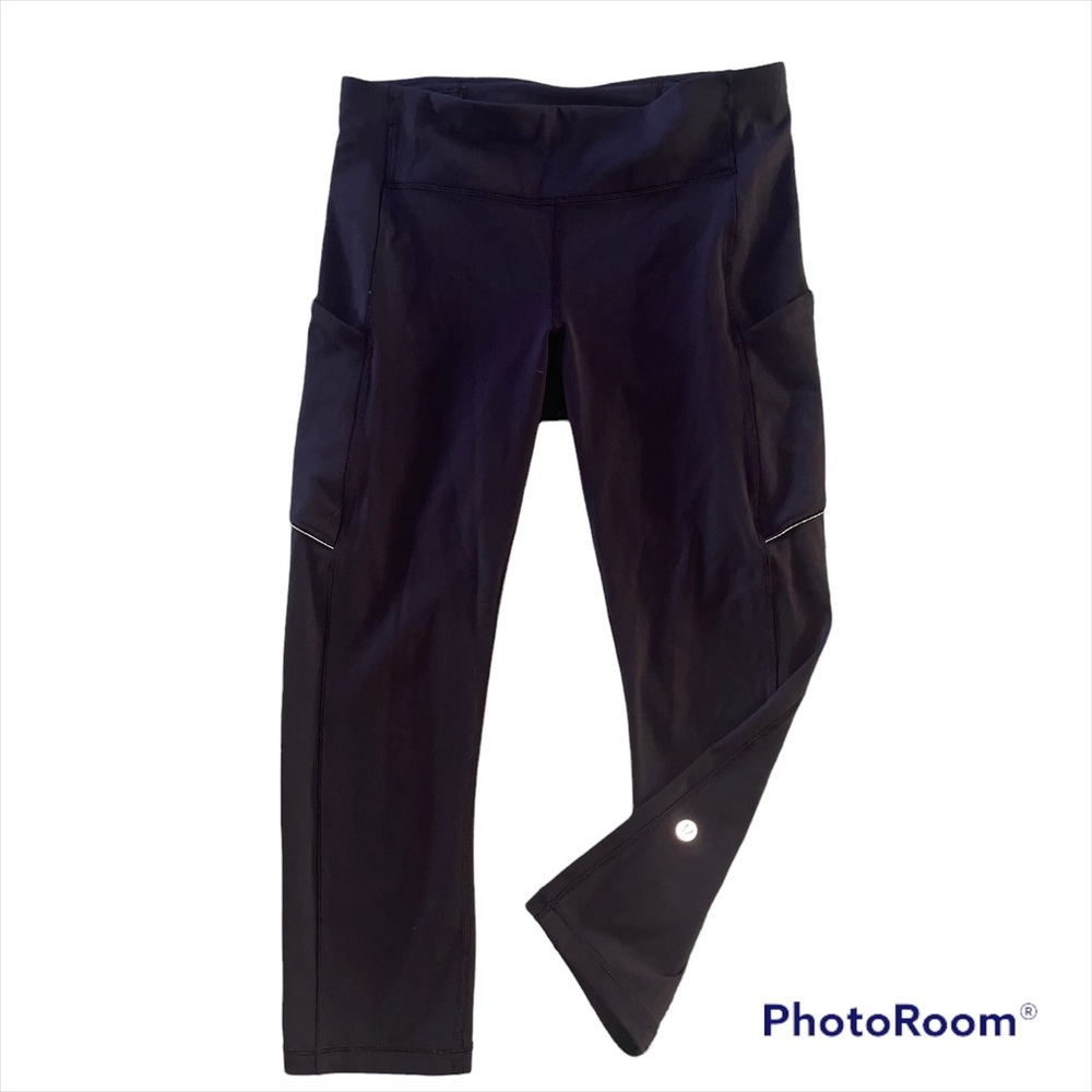 LULULEMON boysenberry crop tights